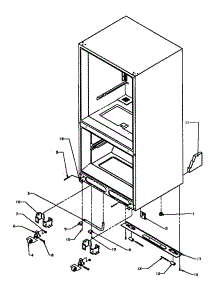Rollers / Drain Tube parts for Amana Bottom-Mount Refrigerator BZ22R3W-P1183602WW from AppliancePartsPros.com