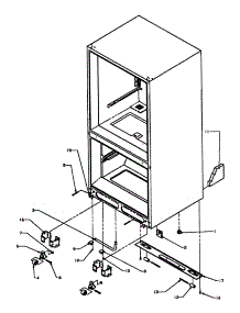 Rollers / Drain Tub parts for Amana Bottom-Mount Refrigerator BZ22RW-P1161603WW from AppliancePartsPros.com