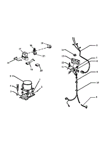 Compressor & Buzzer Harness parts for Amana Chest Freezer C101DW/C28S-BAMW260 from AppliancePartsPros.com