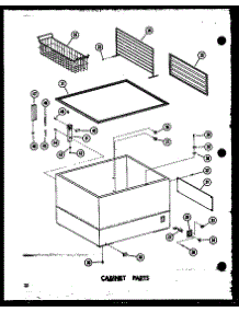 Cabinet Parts (Ec11f-C / P60116-36Wc) (Ec11f / P60116-36W) (Ec11f-A / P60116-36Wa) (Ec11f-Ag / P60116-36Wg) (Ec15f-C / P60116-37Wc) (Ec15f-A / P60116-37Wa) (Ec15f / P60116-37W) (Ec15f-Ag / P60116-37Wg) (Ec19f / P60116-38W) (Ec23f / P60116-39W) (Ec28f / P60116-40W) parts for Amana Chest Freezer C11F-AG/P60116-41WG from AppliancePartsPros.com