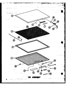 Lid Assembly (C11f-C / P60321-1Wc) (C11f-A / P60321-1Wa) (C11f / P60321-1W) (C11f-Ag / P60321-1Wg) (C11f / P60321-3W) (C11f-C / P60321-3Wc) (C11f-Ag / P60321-3Wg) (C11f-A / P60321-3Wa) (C15f / P60321-4W) (C15f-C / P60321-4Wc) (C15f-Ag / P60321-4Wg) (C15f-A / P60321-4Wa) (C19f-C parts for Amana Chest Freezer C11W/P60330-9W from AppliancePartsPros.com