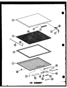 Lid Assembly parts for Amana Chest Freezer C15B-G/P60330-82WG from AppliancePartsPros.com