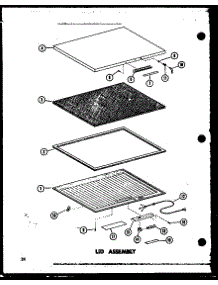 Lid Assembly (C11f / P60116-41W) (C11f-C / P60116-41Wc) (C11f-Ag / P60116-41Wg) (C11f-A / P60116-41Wa) (C11f-C / P60116-47Wc) (C11f-A / P60116-47Wa) (C11f / P60116-47W) (C11f-Ag / P60116-47Wg) (C15f-C / P60116-42Wc) (C15f-A / P60116-42Wa) (C15f / P60116-42W) (C15f-Ag / P60116-42 parts for Amana Chest Freezer C15F/P60116-46W from AppliancePartsPros.com