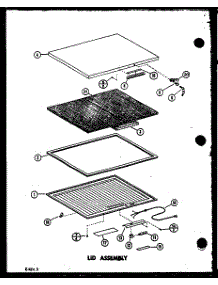 Lid Assembly parts for Amana Chest Freezer C15SPB/P7398044W from AppliancePartsPros.com