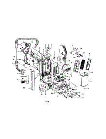 Motor / Handl / Hose parts for Hoover Upright Vacuum C1701-900 from AppliancePartsPros.com