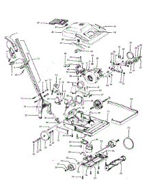 Handle, Mainbody, Hood parts for Hoover Upright Vacuum C1805 from AppliancePartsPros.com