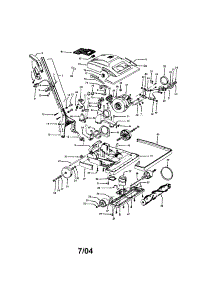 Main Body / Handle / Hood parts for Hoover Upright Vacuum C1810 from AppliancePartsPros.com