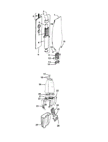 Dirtcup, Bagassembly, Outerbag parts for Hoover Upright Vacuum C1815 from AppliancePartsPros.com