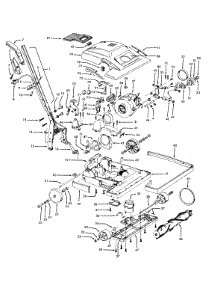 Handle, Mainbody, Hood, Switch parts for Hoover Upright Vacuum C1815 from AppliancePartsPros.com