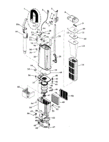 Upper Assembly parts for Hoover Upright Vacuum C1834 from AppliancePartsPros.com