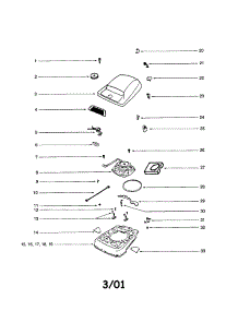 Hood parts for Eureka Upright Vacuum C2094FB from AppliancePartsPros.com