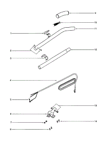 Handle parts for Eureka Upright Vacuum C2094G from AppliancePartsPros.com