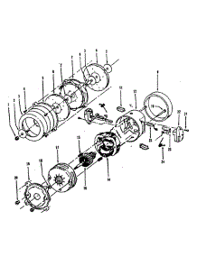Motor Assy parts for Hoover Canister Vacuum C2098 from AppliancePartsPros.com