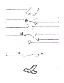Wheel And Axle parts for Eureka Upright Vacuum C2132A from AppliancePartsPros.com