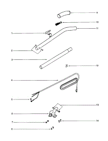 Handle parts for Eureka Upright Vacuum C2132A from AppliancePartsPros.com