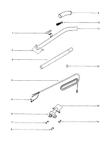 Handle / Cord parts for Eureka Upright Vacuum C2132B from AppliancePartsPros.com