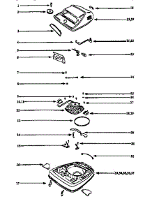 Hood Assembly parts for Eureka Upright Vacuum C2194A from AppliancePartsPros.com