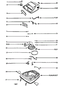 Nozzle And Motor Assembly parts for Eureka Upright Vacuum C2194B from AppliancePartsPros.com