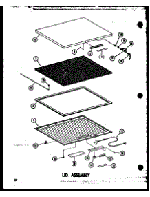 Lid Assembly (Ec11f / P60212-70W) (Ec11f-C / P60212-70Wc) (Ec11f-Ag / P60212-70Wg) (Ec11f-A / P60212-70Wa) (Ec15f / P60212-71W) (Ec15f-C / P60212-71Wc) (Ec15f-Ag / P60212-71Wg) (Ec15f-A / P60212-71Wa) (Ec19f / P60212-75W) (Ec19f-C / P60212-75Wc) (Ec19f-Ag / P60212-75Wg) (Ec19f parts for Amana Chest Freezer C23F-A/P60212-73WA from AppliancePartsPros.com