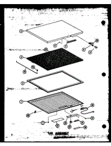 Lid Assembly parts for Amana Chest Freezer C28B-1-G/P73980-13WG from AppliancePartsPros.com