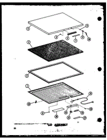 Lid Assembly (Ec11f-C / P60116-36Wc) (Ec11f / P60116-36W) (Ec11f-A / P60116-36Wa) (Ec11f-Ag / P60116-36Wg) (Ec15f-C / P60116-37Wc) (Ec15f-A / P60116-37Wa) (Ec15f / P60116-37W) (Ec15f-Ag / P60116-37Wg) (Ec19f / P60116-38W) (Ec23f / P60116-39W) (Ec28f / P60116-40W) parts for Amana Chest Freezer C28F-C/P60116-45WC from AppliancePartsPros.com