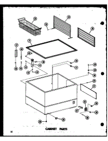 Cabinet Parts (Ec11f / P60240-8W) (Ec11f-C / P60240-8Wc) (Ec11f-Ag / P60240-8Wg) (Ec11f-A / P60240-8Wa) (Ec15f-C / P60240-9Wc) (Ec15f / P60240-9W) (Ec15f-A / P60240-9Wa) (Ec15f-Ag / P60240-9Wg) (Ec19f / P60240-10W) (Ec19f-C / P60240-10Wc) (Ec19f-Ag / P60240-10Wg) (Ec19f-A / P602 parts for Amana Chest Freezer C28F-C/P60240-7WC from AppliancePartsPros.com