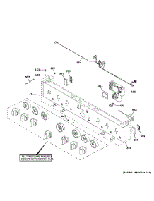 Control Panel parts for Ge Gas Range C2Y366P3T1D1 from AppliancePartsPros.com
