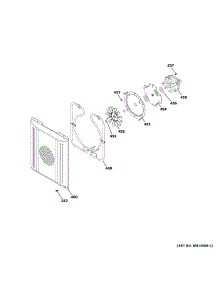 Small Convection Fan parts for Ge Gas Range C2Y486P2T1S1 from AppliancePartsPros.com