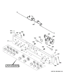 Control Panel parts for Ge Gas Range C2Y486P3T1D1 from AppliancePartsPros.com