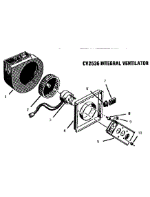 Integral Ventilator parts for Thermador Electric Cooktop C30 from AppliancePartsPros.com