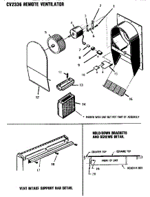 Remote Ventilator parts for Thermador Electric Cooktop C30 from AppliancePartsPros.com