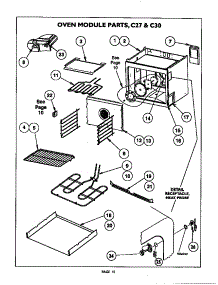 Oven Modules C27 And C30 parts for Thermador Electric Wall Oven C302UW from AppliancePartsPros.com