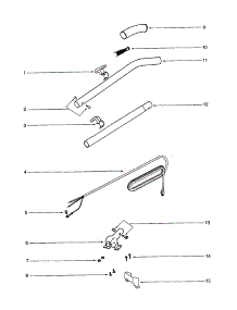 Handle parts for Eureka Upright Vacuum C4046F from AppliancePartsPros.com