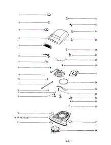Hood / Motor / Base parts for Eureka Upright Vacuum C4047A from AppliancePartsPros.com