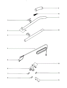 Handle / Cord parts for Eureka Upright Vacuum C4047A from AppliancePartsPros.com