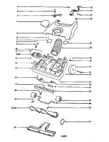 Nozzle And Motor Assembly parts for Eureka Upright Vacuum C6446DT from AppliancePartsPros.com