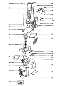 Base Assembly parts for Eureka Upright Vacuum C6446DT from AppliancePartsPros.com