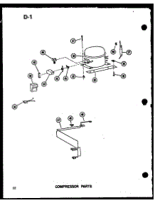 Compressor Parts (Cd7 / P60212-62W) (Cd7-C / P60212-62Wc) (Cd7-Ag / P60212-62Wg) (Cd7-A / P60212-62Wa) (Cd7 / P60212-78W) (Cd7-C / P60212-78Wc) (Cd7-Ag / P60212-78Wg) (Cd7-A / P60212-78Wa) (C7 / P60212-63W) (C7-C / P60212-63Wc) (C7-Ag / P60212-63Wg) (C7-A / P60212-63Wa) (C7-C / P6 parts for Amana Chest Freezer C7-AG/P60212-79WG from AppliancePartsPros.com