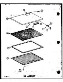 Lid Assembly parts for Amana Chest Freezer C7B3W/P1125001W from AppliancePartsPros.com