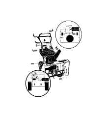 Decals parts for Craftsman Gas Snowblower C950-52915-0 from AppliancePartsPros.com