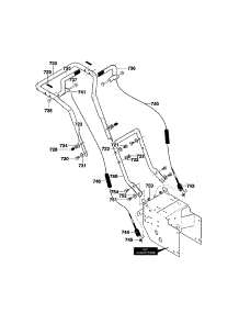 Handle parts for Craftsman Gas Snowblower C950-52919-0 from AppliancePartsPros.com