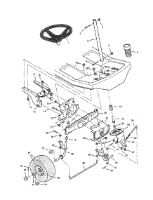 Steering parts for Craftsman Front-Engine Lawn Tractor C950-60901-0 from AppliancePartsPros.com