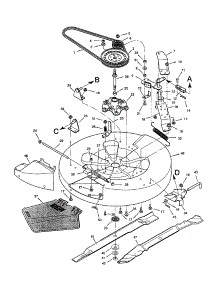 Mower Housing parts for Craftsman Front-Engine Lawn Tractor C950-60901-0 from AppliancePartsPros.com