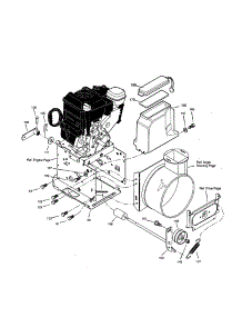 Frame parts for Craftsman Gas Snowblower C950524302A from AppliancePartsPros.com