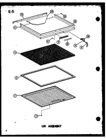 Lid Assembly parts for Amana Chest Freezer C9B-C/P60330-79WC from AppliancePartsPros.com