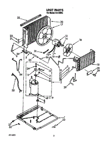 Unit parts for Crosley Room Air Conditioner CA12W04 from AppliancePartsPros.com