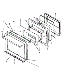 Oven Door parts for Amana Electric Range CACO27SEW1/P41132338N from AppliancePartsPros.com
