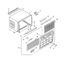 Cabinet Assembly parts for Crosley Room Air Conditioner CAH24WCR1 from AppliancePartsPros.com