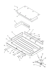 Heater Box Assembly parts for Amana Electric Cooktop CAK2H30W1-P113159NW from AppliancePartsPros.com