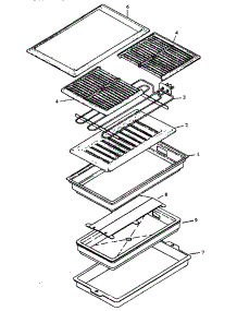 Grille / Griddle Module parts for Amana Electric Cooktop CAKDH5E from AppliancePartsPros.com